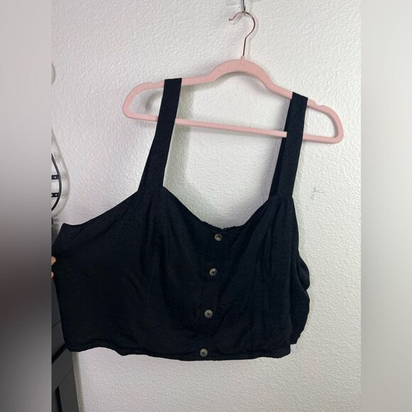 Good American black cheetah bustier crop top size 7 (4XL) - Picture 3 of 6